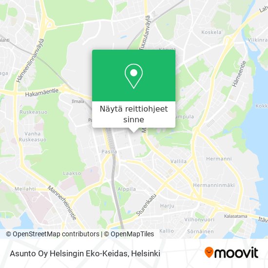 Asunto Oy Helsingin Eko-Keidas kartta