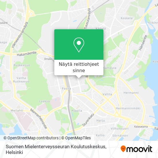 Suomen Mielenterveysseuran Koulutuskeskus kartta