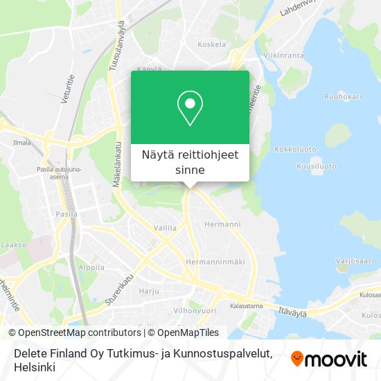Delete Finland Oy Tutkimus- ja Kunnostuspalvelut kartta