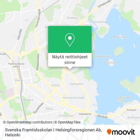 Svenska Framtidsskolan I Helsingforsregionen Ab kartta