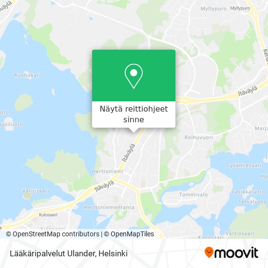 Lääkäripalvelut Ulander kartta