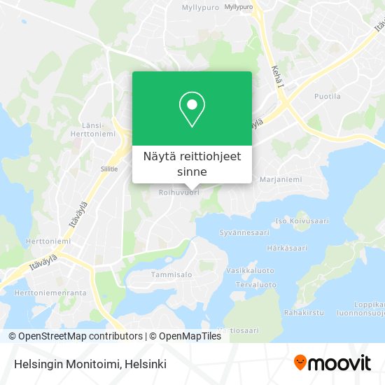 Helsingin Monitoimi kartta