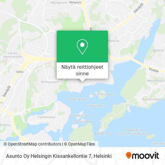 Asunto Oy Helsingin Kissankellontie 7 kartta