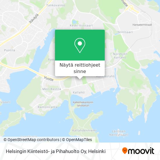 Helsingin Kiinteistö- ja Pihahuolto Oy kartta