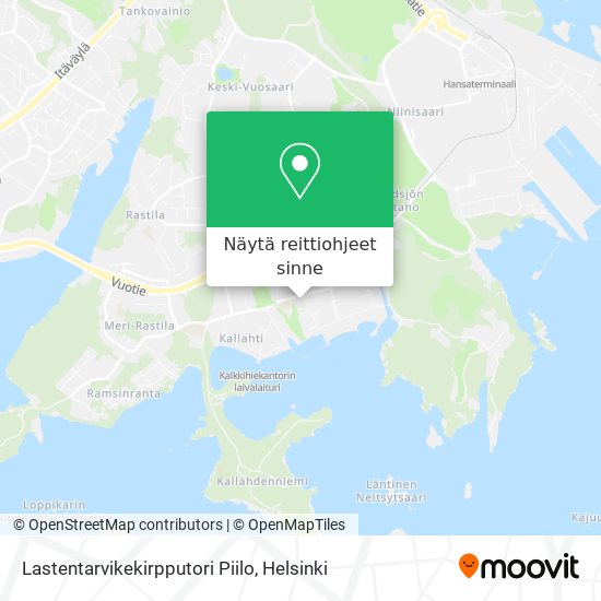 Lastentarvikekirpputori Piilo kartta