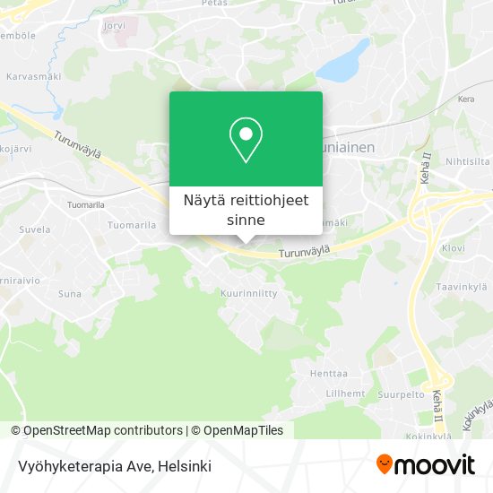Vyöhyketerapia Ave kartta
