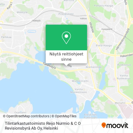 Tilintarkastustoimisto Reijo Nurmio & C O Revisionsbyrå Ab Oy kartta