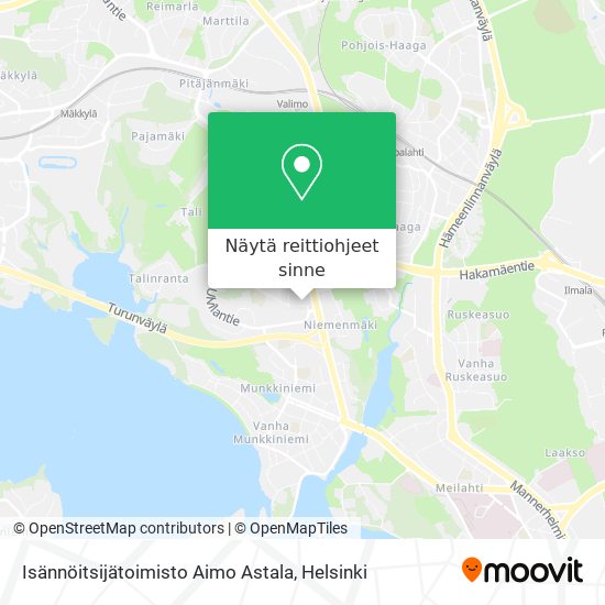Isännöitsijätoimisto Aimo Astala kartta
