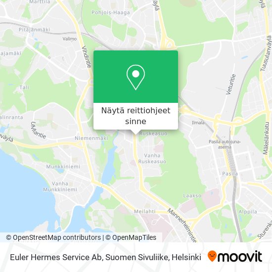 Euler Hermes Service Ab, Suomen Sivuliike kartta