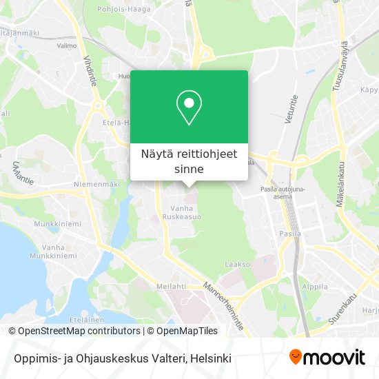 Oppimis- ja Ohjauskeskus Valteri kartta