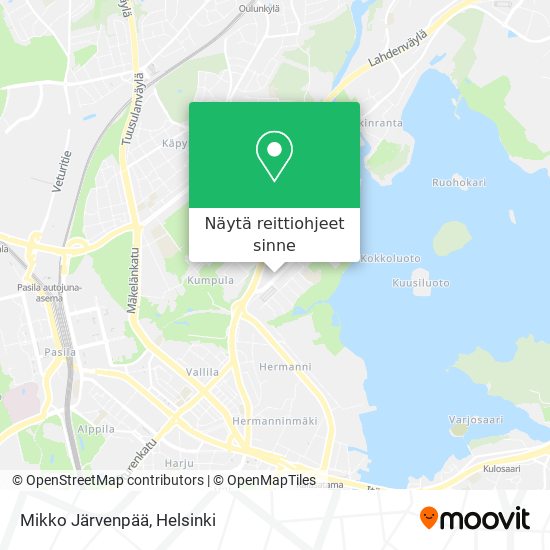 Mikko Järvenpää kartta