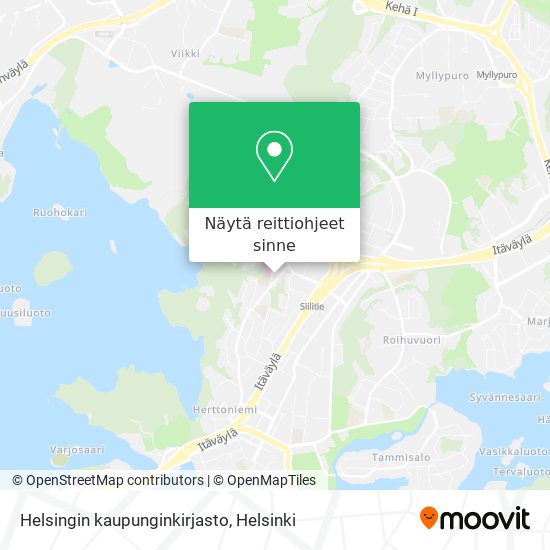 Helsingin kaupunginkirjasto kartta