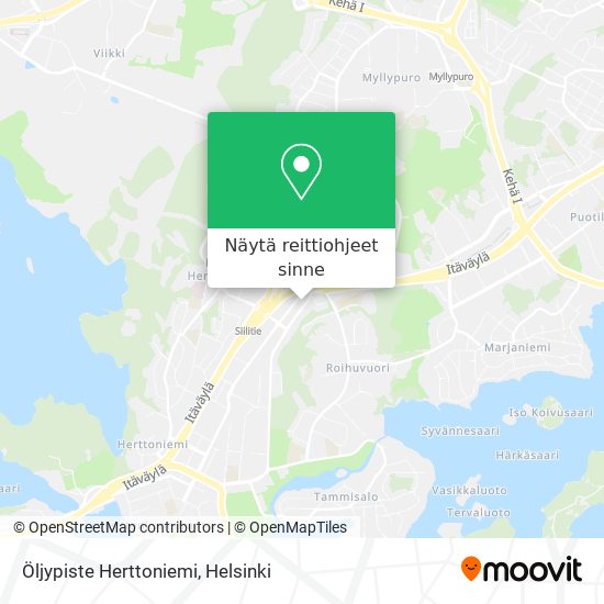 Öljypiste Herttoniemi kartta