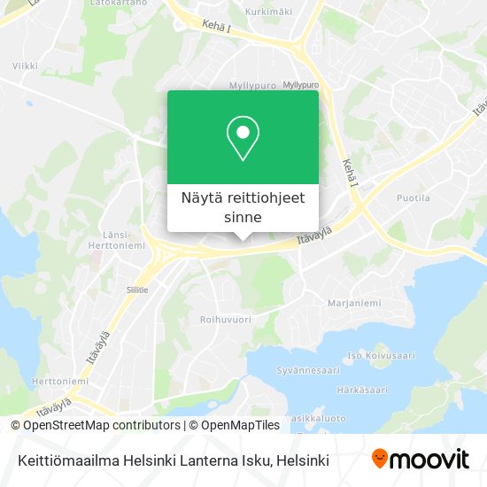 Keittiömaailma Helsinki Lanterna Isku kartta