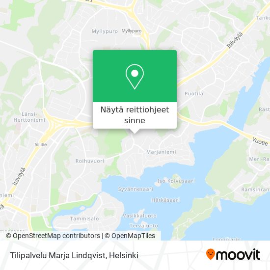 Tilipalvelu Marja Lindqvist kartta