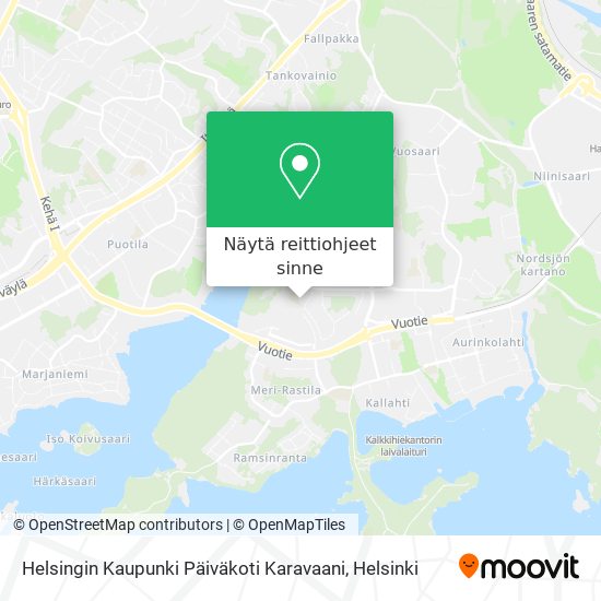 Helsingin Kaupunki Päiväkoti Karavaani kartta