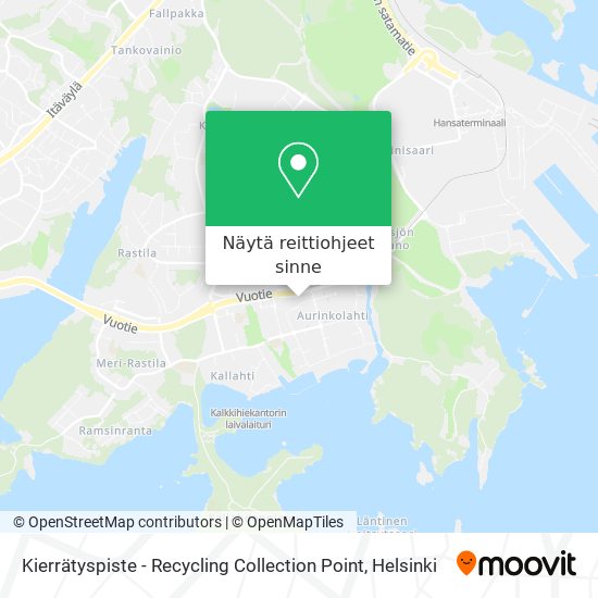 Kierrätyspiste - Recycling Collection Point kartta