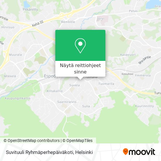 Suvituuli Ryhmäperhepäiväkoti kartta