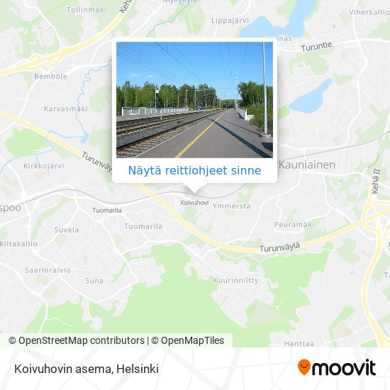 Koivuhovin asema kartta