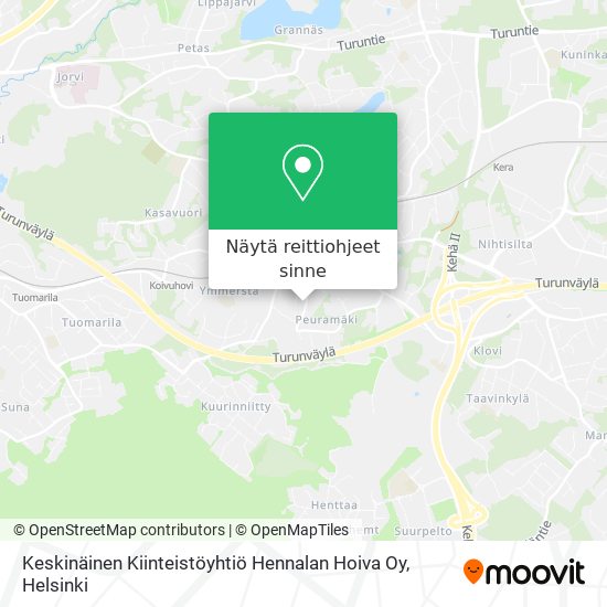 Keskinäinen Kiinteistöyhtiö Hennalan Hoiva Oy kartta