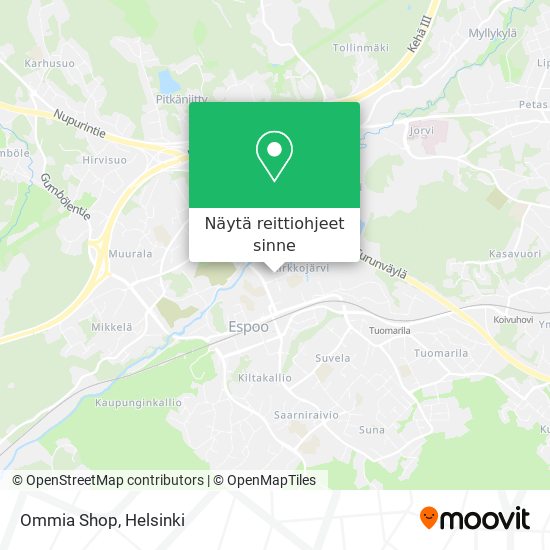 Ommia Shop kartta