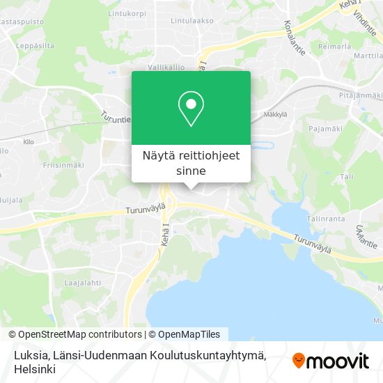 Luksia, Länsi-Uudenmaan Koulutuskuntayhtymä kartta