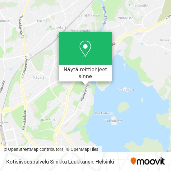 Kotisiivouspalvelu Sinikka Laukkanen kartta