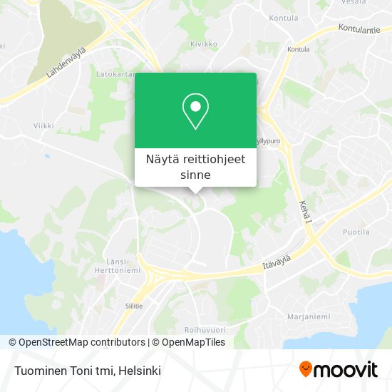 Tuominen Toni tmi kartta