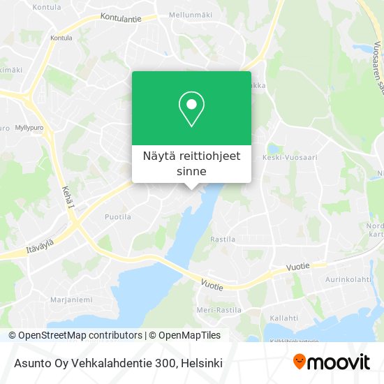 Asunto Oy Vehkalahdentie 300 kartta