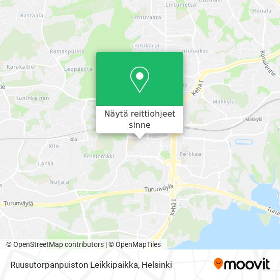 Ruusutorpanpuiston Leikkipaikka kartta