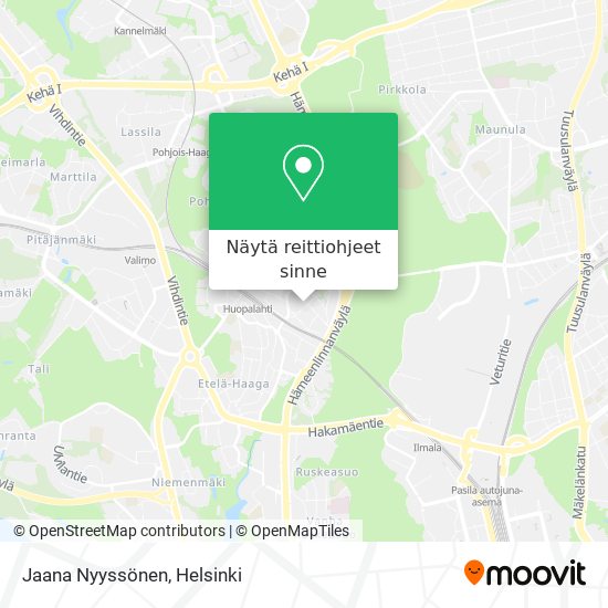 Jaana Nyyssönen kartta