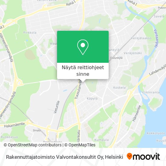 Rakennuttajatoimisto Valvontakonsultit Oy kartta