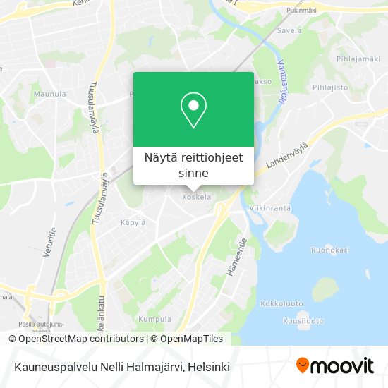 Kauneuspalvelu Nelli Halmajärvi kartta