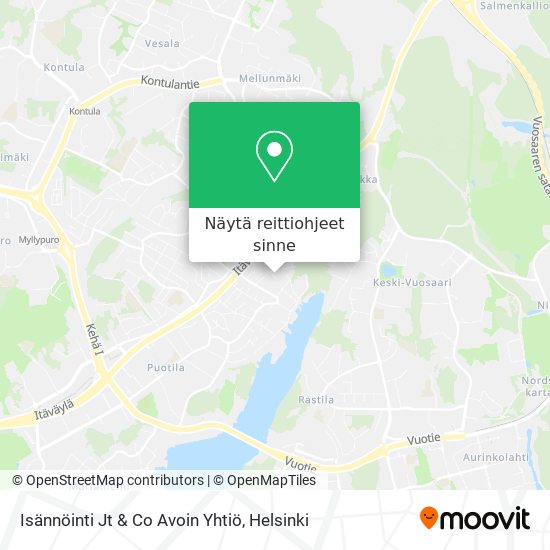 Isännöinti Jt & Co Avoin Yhtiö kartta