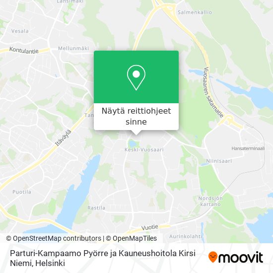 Parturi-Kampaamo Pyörre ja Kauneushoitola Kirsi Niemi kartta