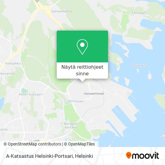 A-Katsastus Helsinki-Portsari kartta