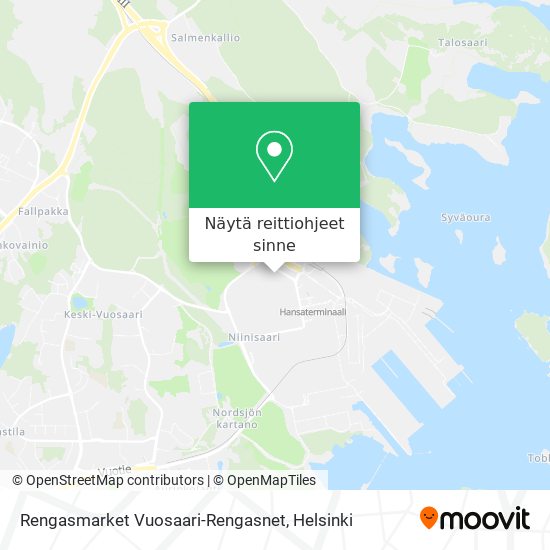 Rengasmarket Vuosaari-Rengasnet kartta