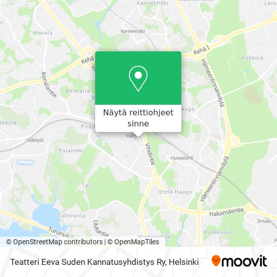 Teatteri Eeva Suden Kannatusyhdistys Ry kartta