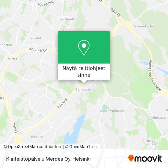 Kiinteistöpalvelu Merdea Oy kartta