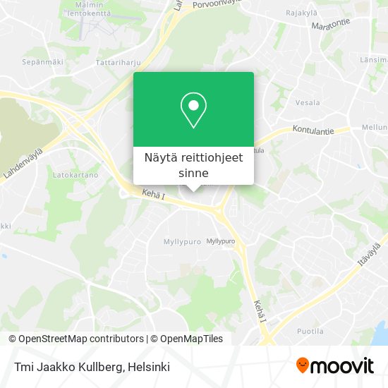Tmi Jaakko Kullberg kartta