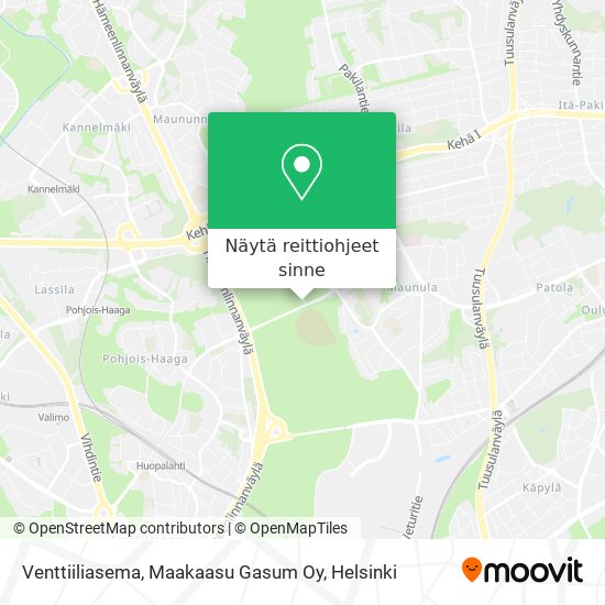 Venttiiliasema, Maakaasu Gasum Oy kartta