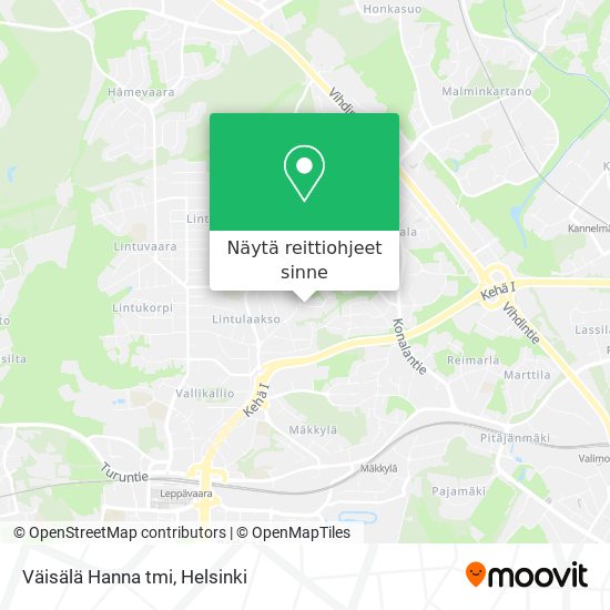 Väisälä Hanna tmi kartta