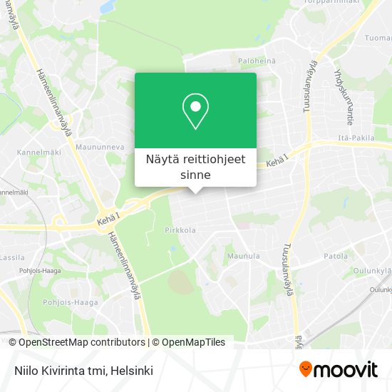 Niilo Kivirinta tmi kartta