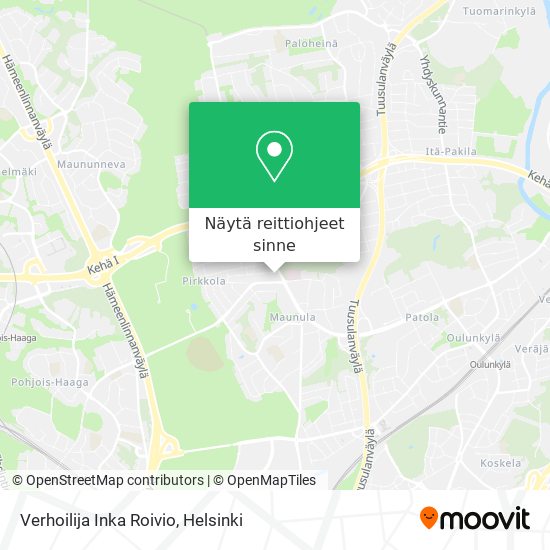 Verhoilija Inka Roivio kartta