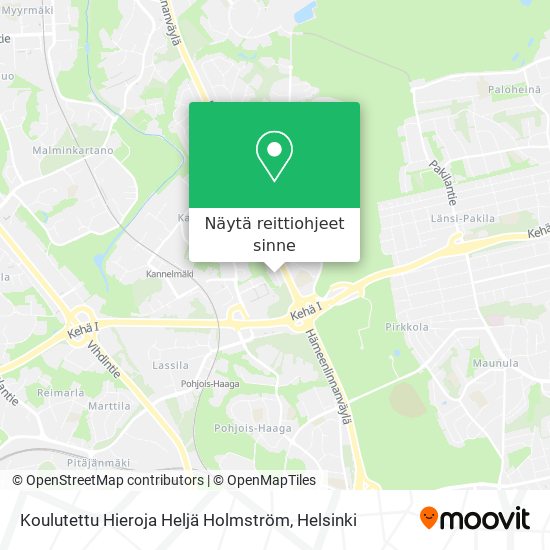 Koulutettu Hieroja Heljä Holmström kartta