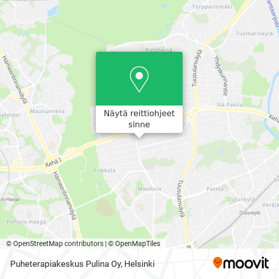 Puheterapiakeskus Pulina Oy kartta