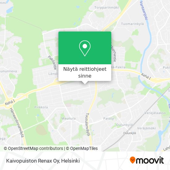 Kaivopuiston Renax Oy kartta
