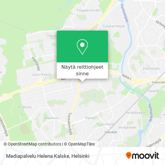 Mediapalvelu Helena Kalske kartta