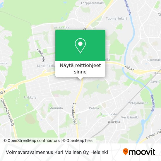Voimavaravalmennus Kari Malinen Oy kartta
