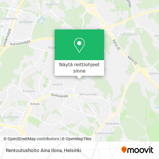Rentoutushoito Aina Ilona kartta